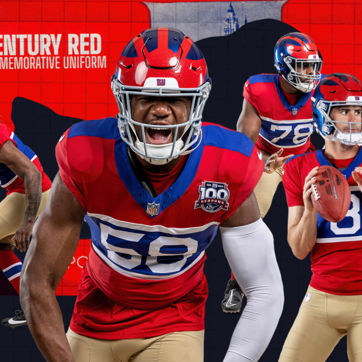 New york giants throwback t shirt shop