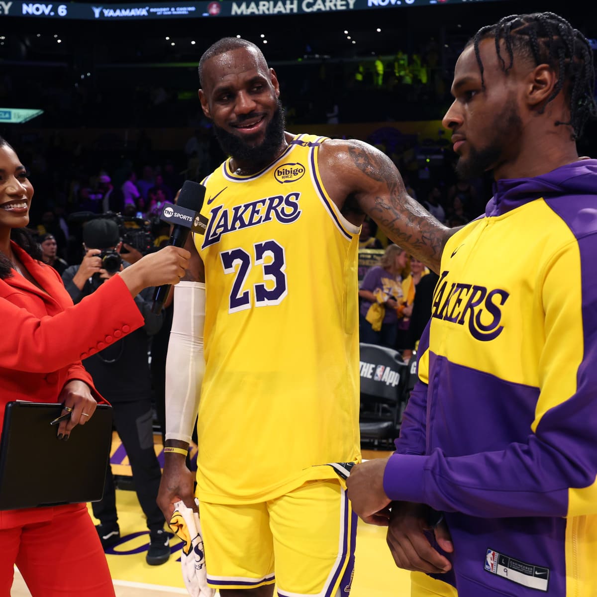 How Lakers Featured LeBron Bronny James Together Without Sacrificing a Win Athlon Sports