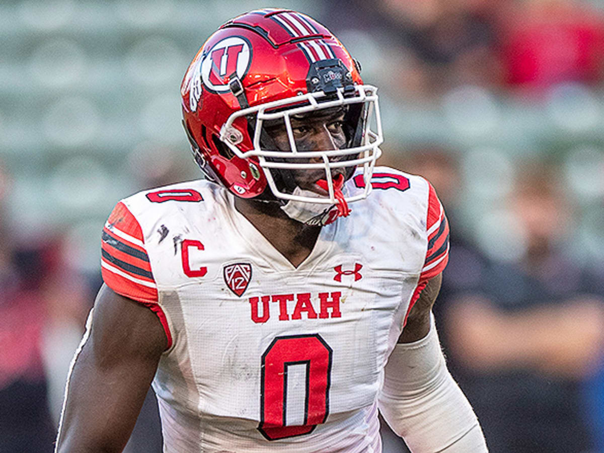 Utah linebacker Devin Lloyd runs the 40-yard dash during the NFL