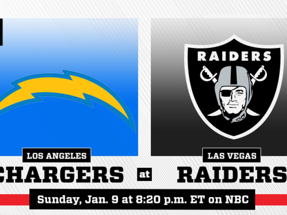 Los Angeles Chargers at Las Vegas Raiders on January 9, 2021