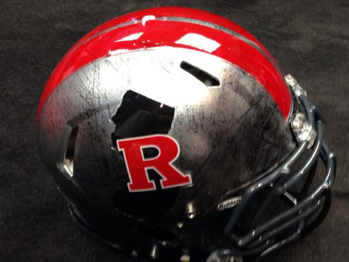 Rutgers football helmets throughout the years