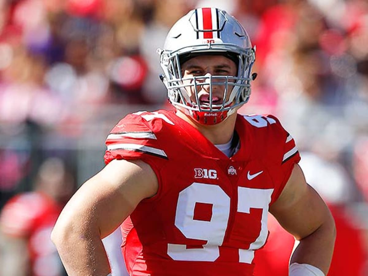 Joey Bosa leaves game, college career early in Ohio State's Fiesta