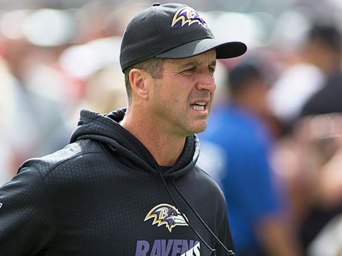 John Harbaugh did not enjoy his in-game interview with NBC