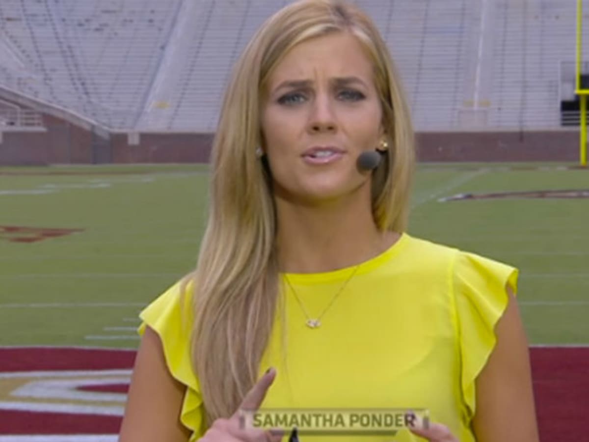 See ESPN's Samantha Ponder, host of 'Sunday NFL Countdown'