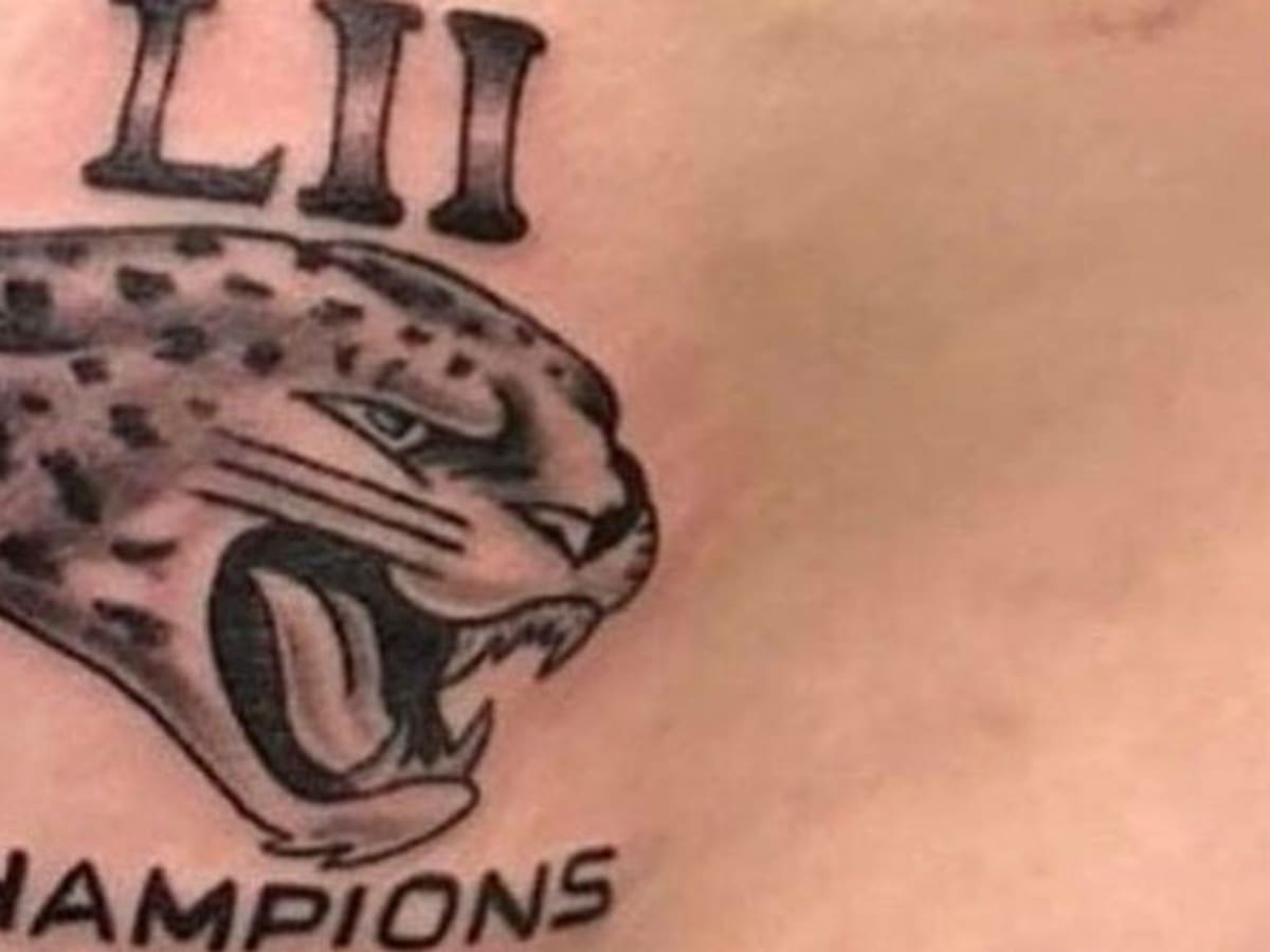 Confident Jaguars Fan Gets 'Super Bowl Champions' Tattoo - AthlonSports.com  | Expert Predictions, Picks, and Previews