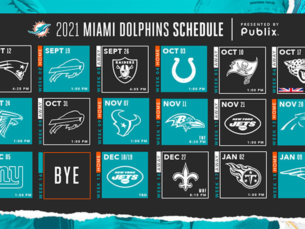 Miami Dolphins 2022 Schedule Miami Dolphins Schedule 2021 - Athlonsports.com | Expert Predictions,  Picks, And Previews