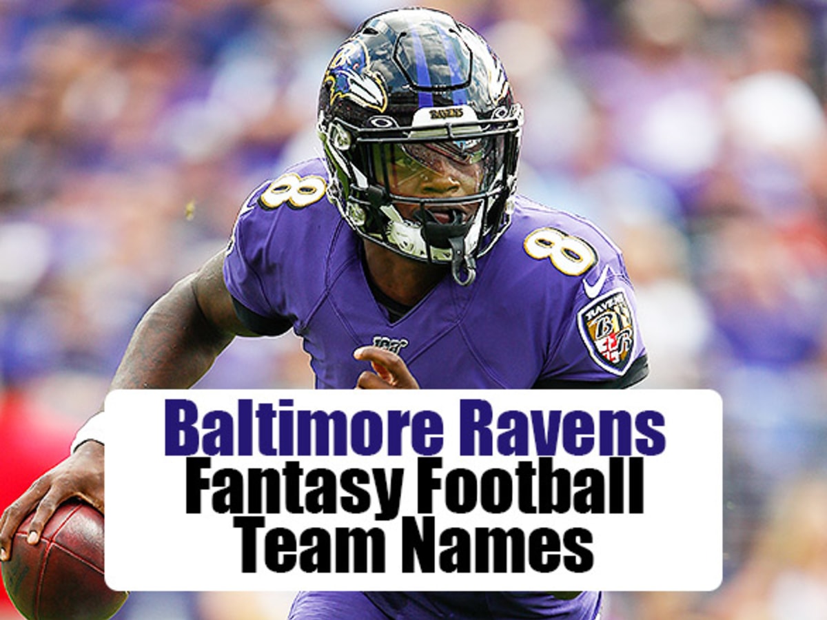 Best Baltimore Ravens Fantasy Football Team Names (2023)  Fantasy football  names, Football names, Cool fantasy football names