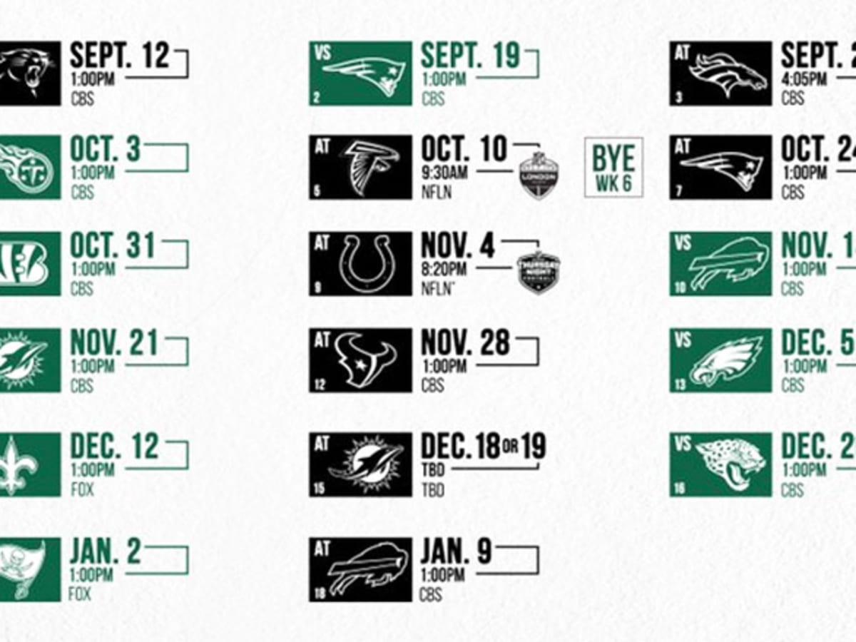 2022 Ny Jets Schedule New York Jets Schedule 2021 - Athlonsports.com | Expert Predictions, Picks,  And Previews