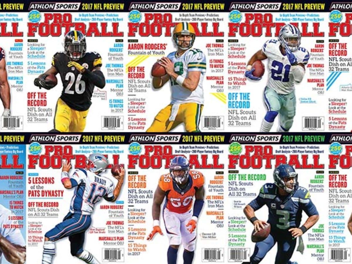 Athlon Sports' 2017 NFL Preview Magazine Covers 