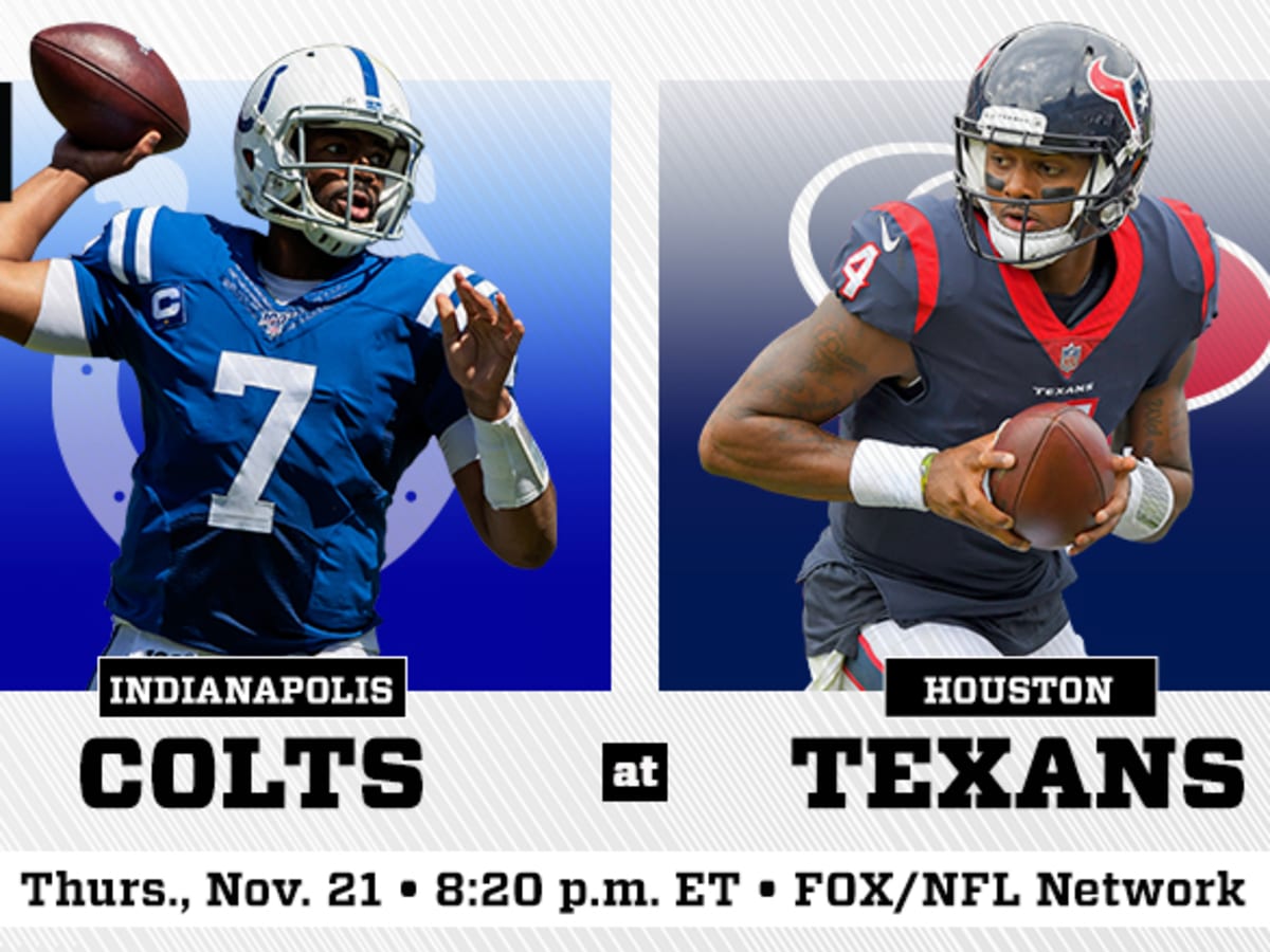 when do the colts play the texans
