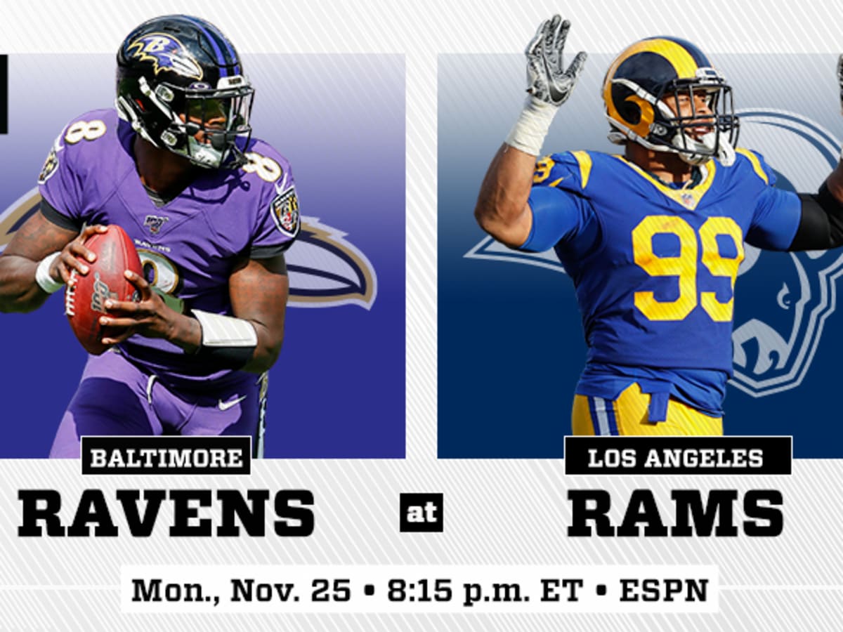 What channel is Ravens vs. Rams on today? Schedule, time for 'Monday Night  Football' game