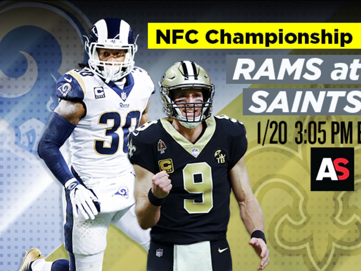2019 NFC Championship Game Live: Los Angeles Rams of St. Louis v. New  Orleans Saints - Battle Red Blog