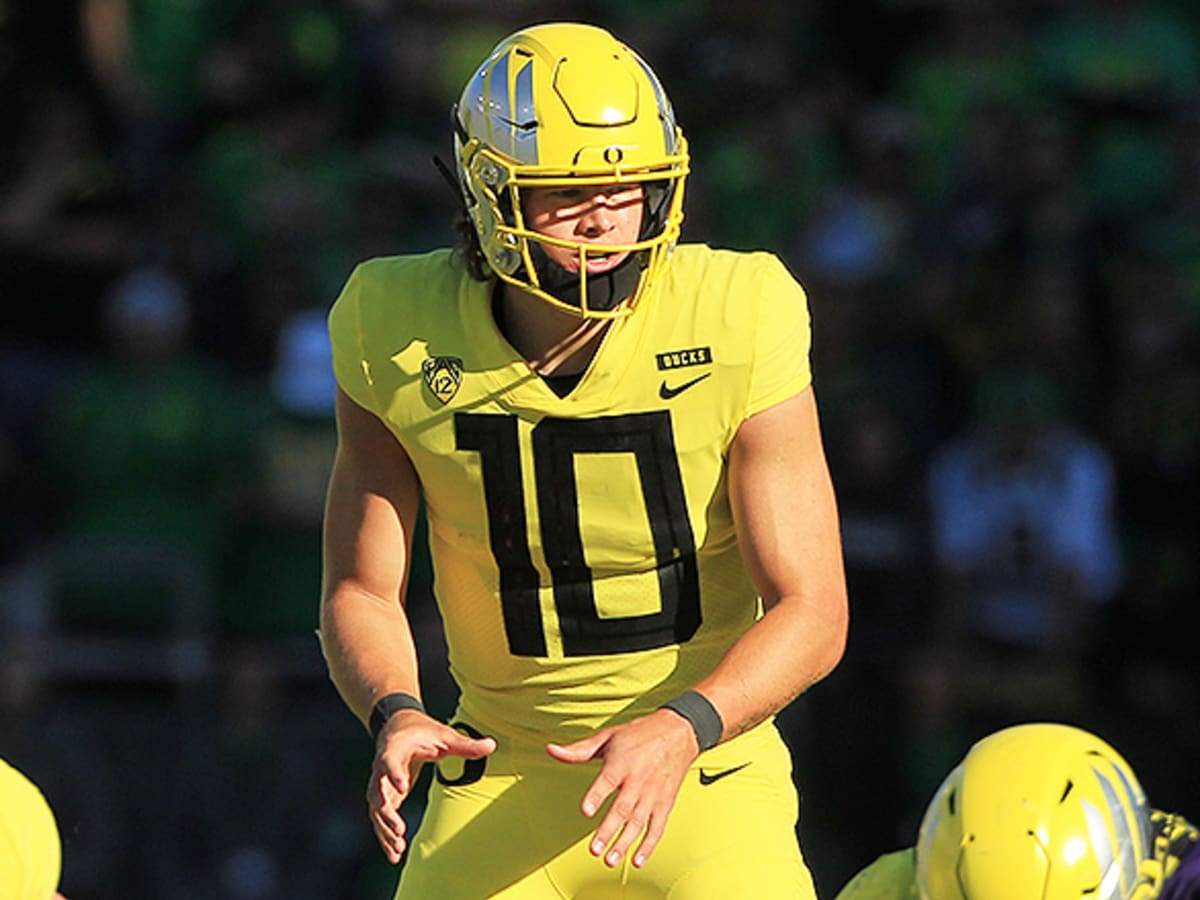 Justin Herbert Oregon Ducks Framed 15 x 17 Stars of the Game