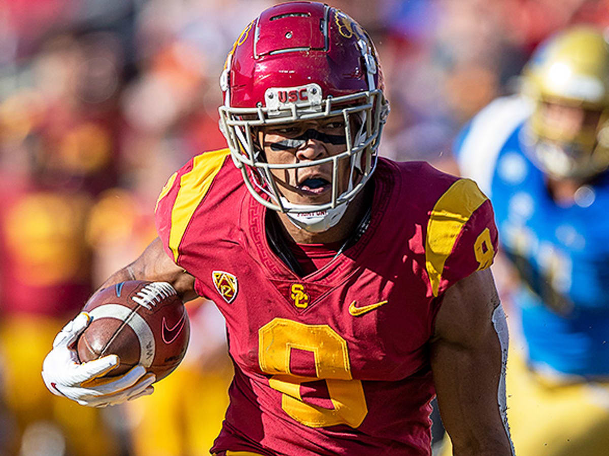 USC WR Amon-Ra St. Brown was built (by his father) for the NFL