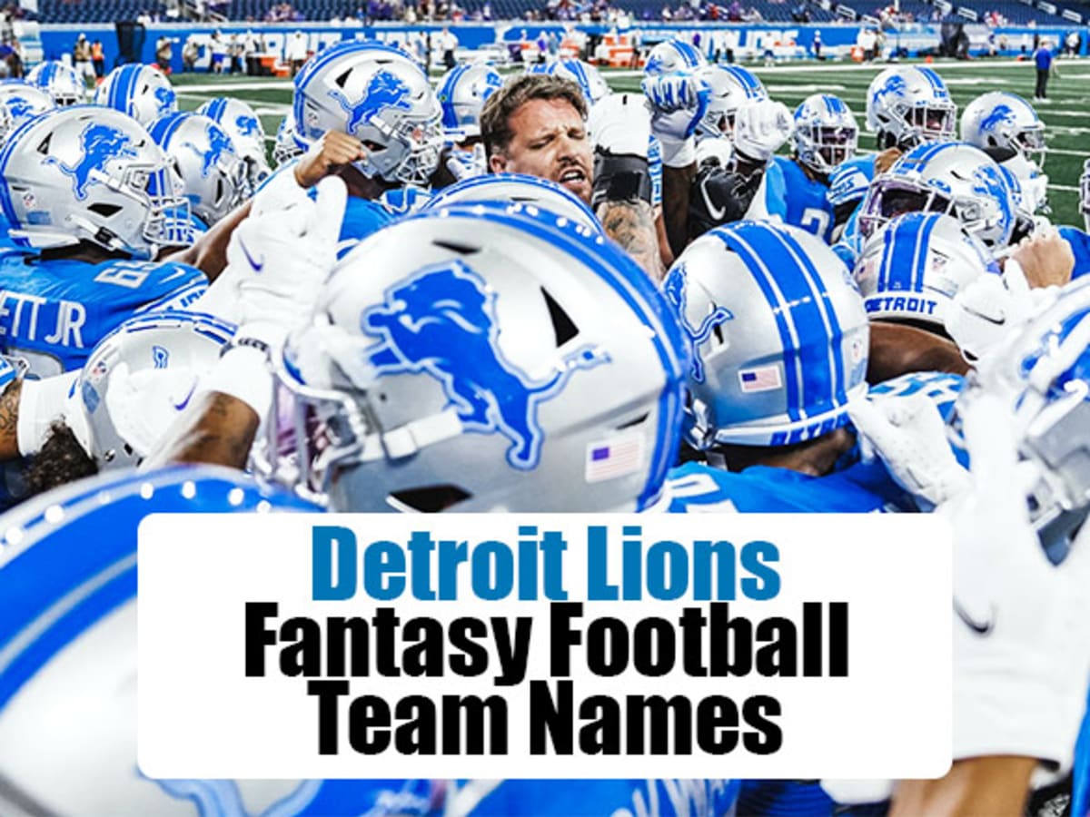 Detroit Lions Fantasy Football Team Names (2022) 