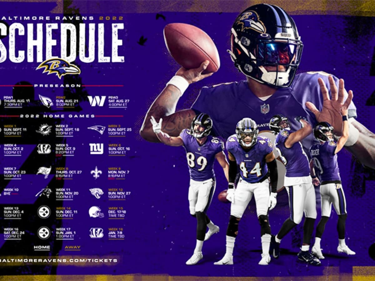 Baltimore Ravens Schedule 2022 