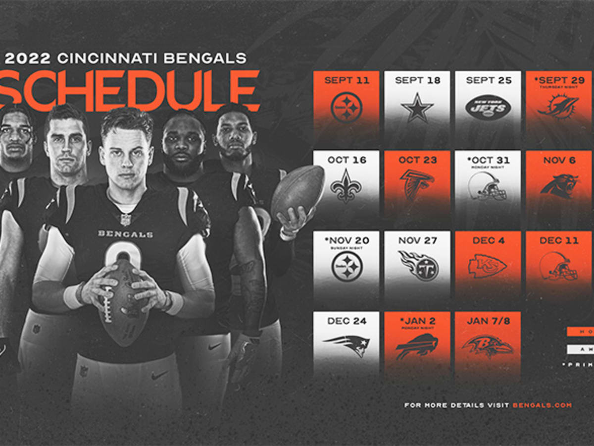 Cincinnati Bengals Schedule 2022 