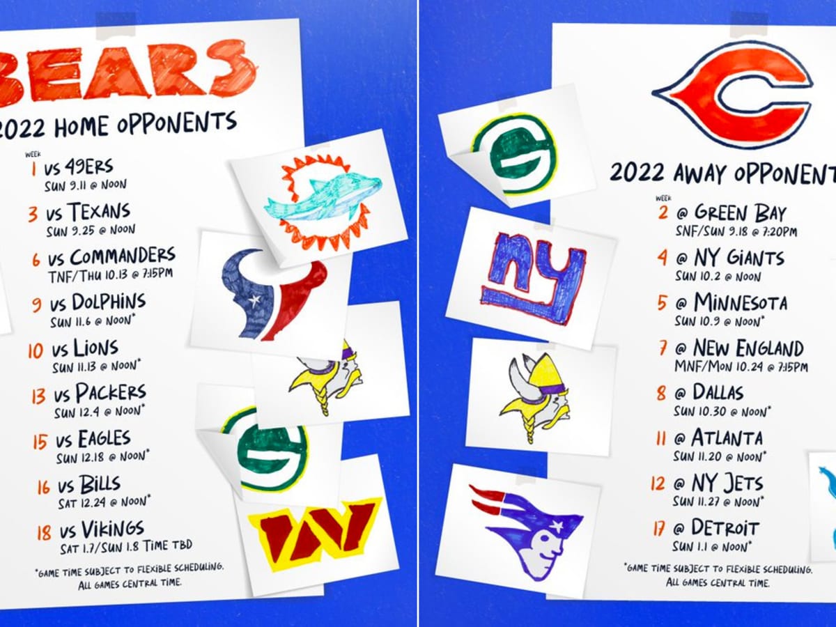 Chicago Bears 2022 opponents