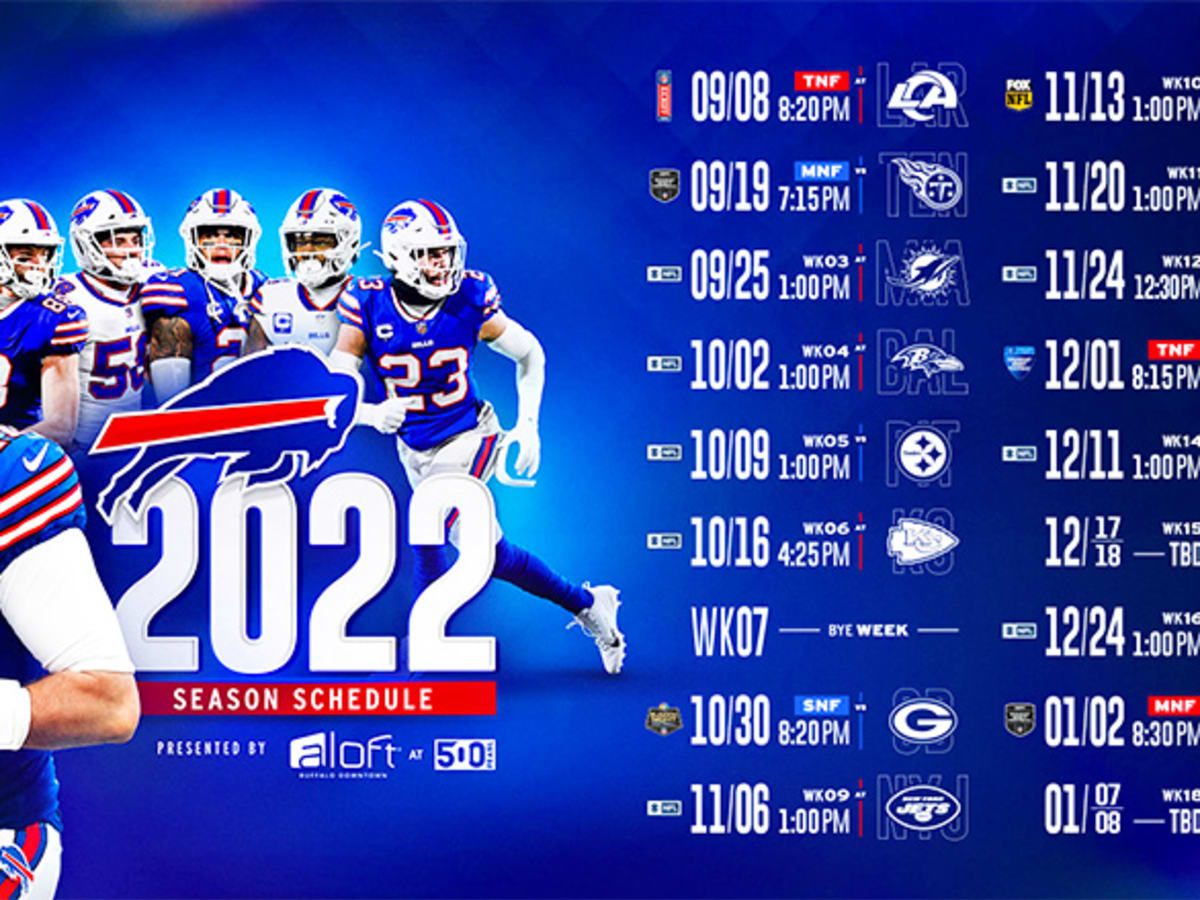 Buffalo Bills Schedule 2022 