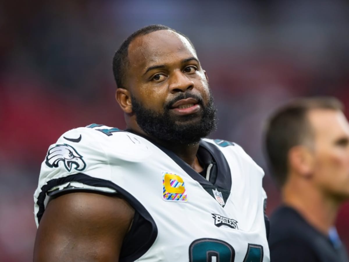 Philadelphia Eagles' Fletcher Cox, left, and Ndamukong Suh walk to practice  at the NFL football team's training facility, Saturday, Feb. 4, 2023, in  Philadelphia. (AP Photo/Derik Hamilton Stock Photo - Alamy