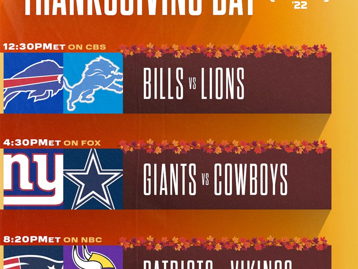 How to Watch the NFL Thanksgiving Games on TV, Online, Listen on