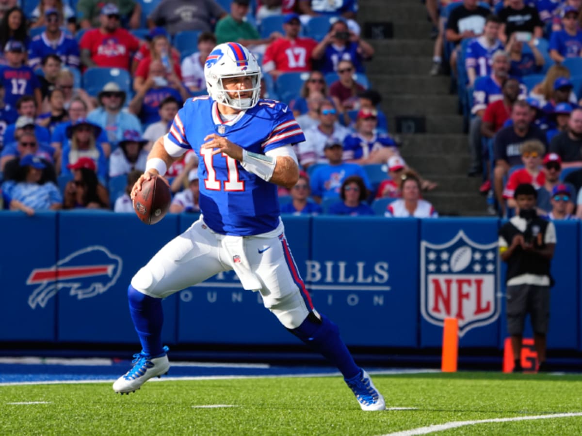 Buffalo Bills quarterback Matt Barkley (5) passes during an NFL