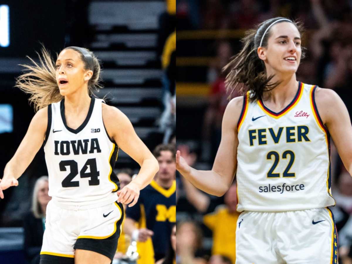 Cameras Catch Gabbie Marshall's Reaction to Caitlin Clark's Logo Three - Athlon Sports
