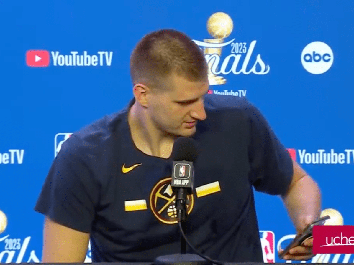 Nikola Jokic: NBA Fans Loved How Annoyed Nuggets Star Was After Checking  His Phone - AthlonSports.com | Expert Predictions, Picks, and Previews