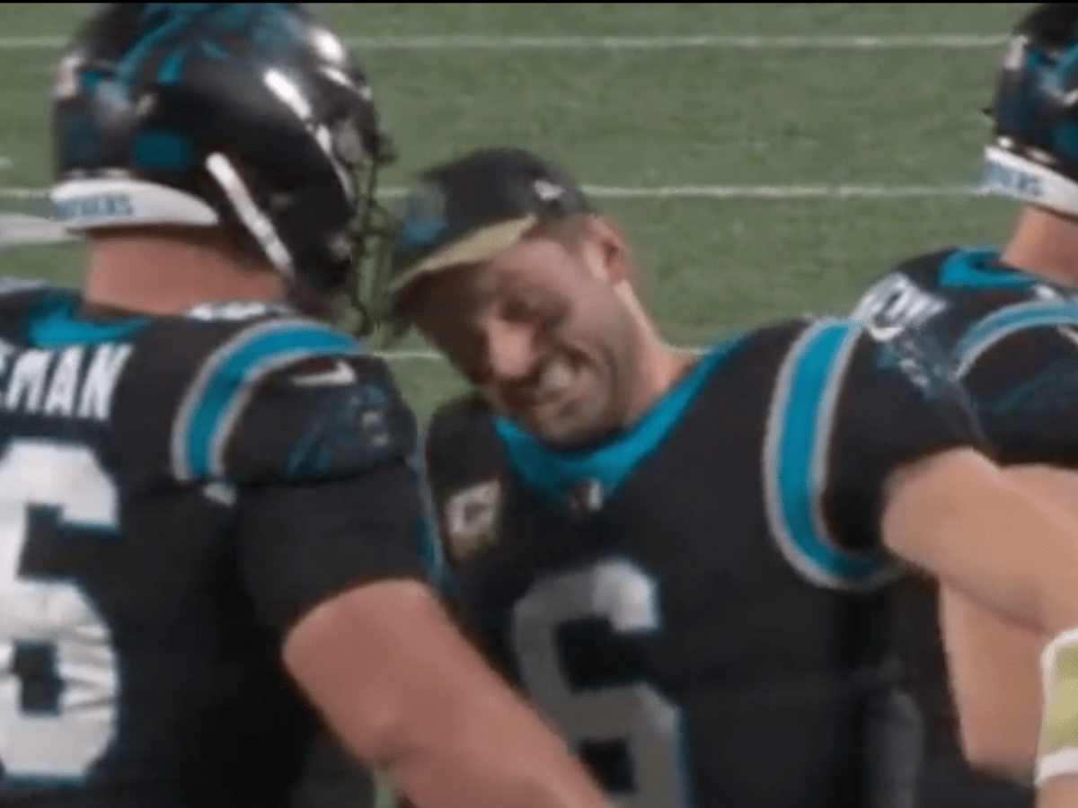 Panthers' Baker Mayfield goes viral for headbutting teammates