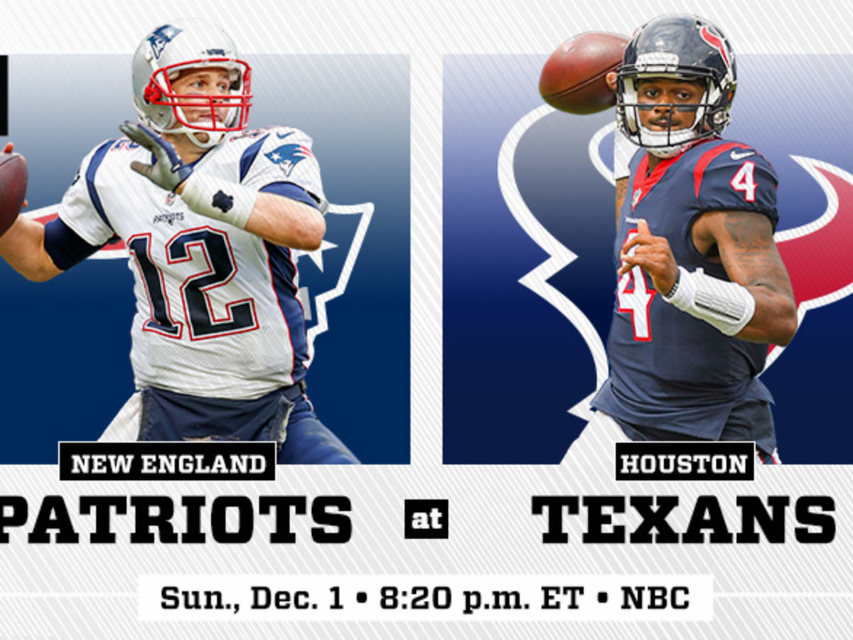 Sunday Night Football New England Patriots vs. Houston Texans