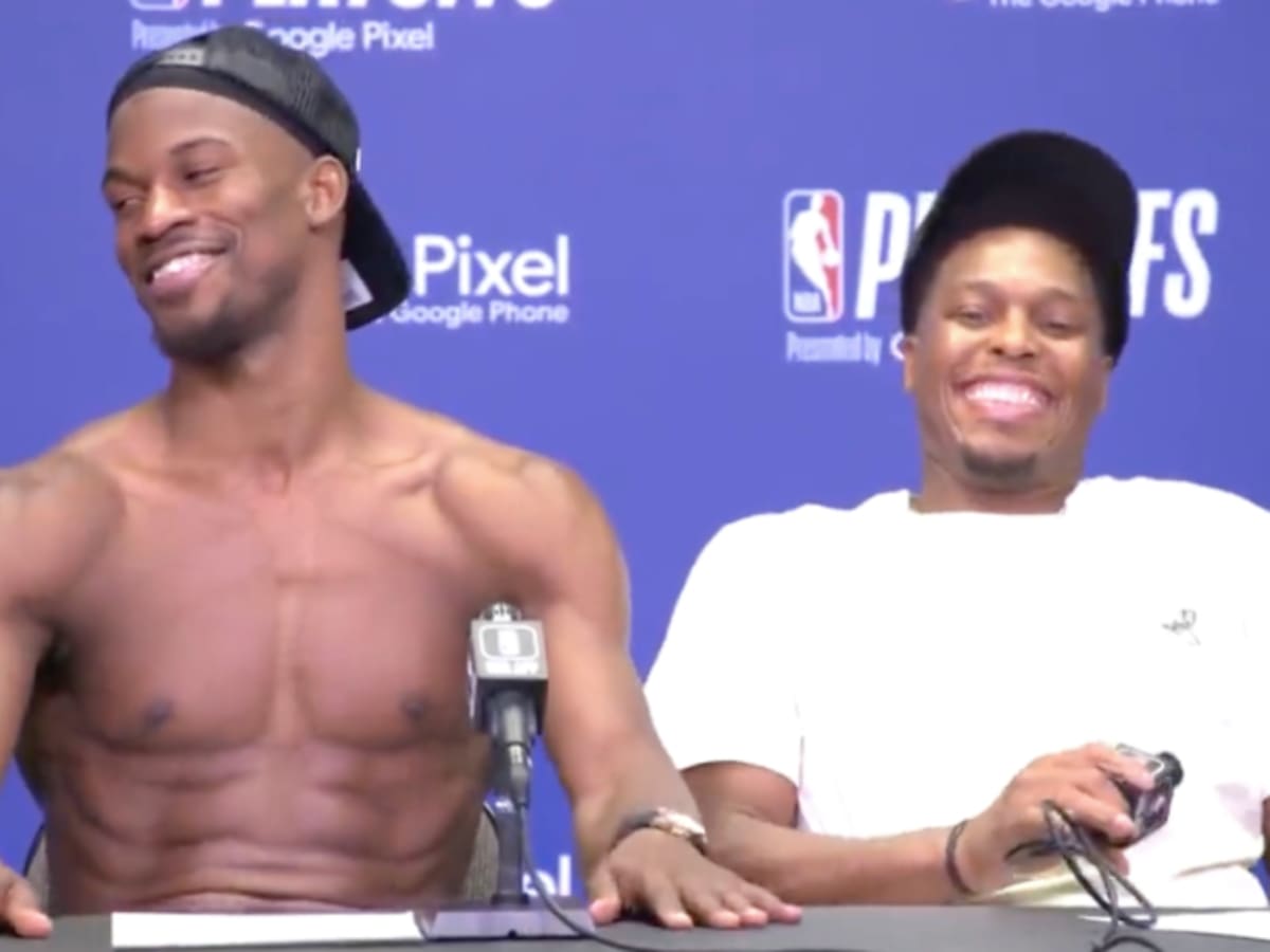 Kyle Lowry Had Hilarious Reaction To Walking Into Jimmy Butler s