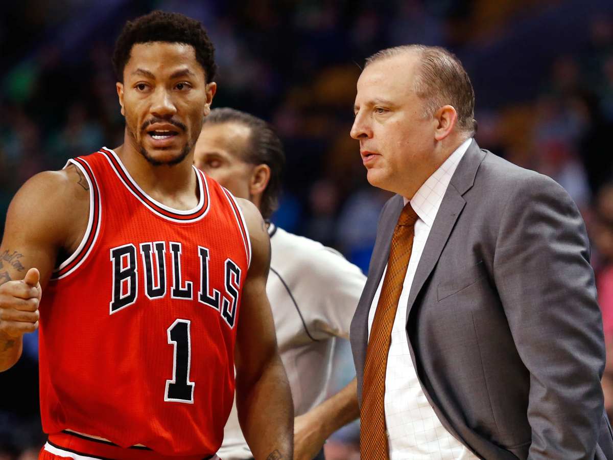 New York Knicks Coach Tom Thibodeau Derrick Rose Had Inspiring Career Athlon Sports
