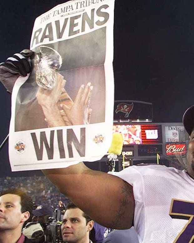 Larry Webster, Baltimore Ravens in Super Bowl XXXV
