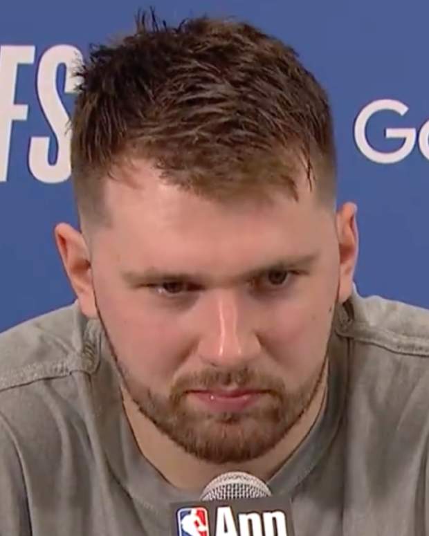 Luka Doncic sent a straightforward message to Thunder fans after the Mavericks' Game 5 win.