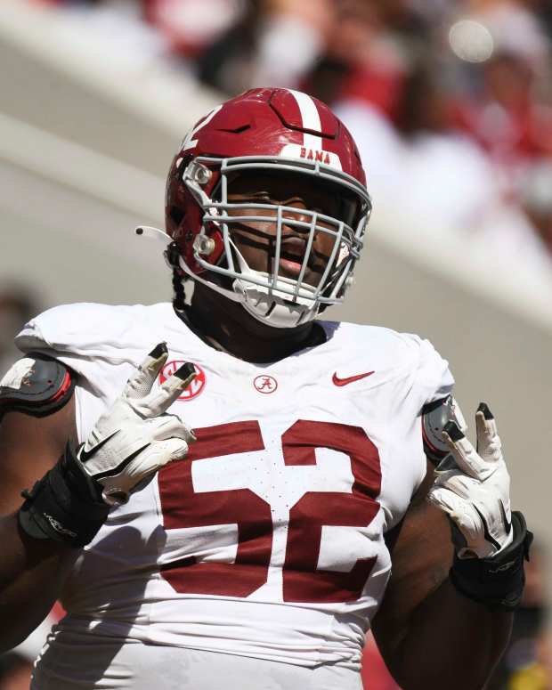 Alabama offensive lineman Tyler Booker.