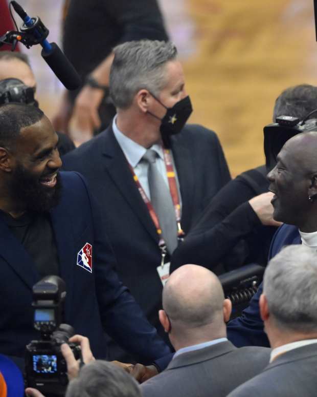 LeBron James and Michael Jordan