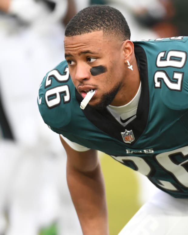 Philadelphia Eagles running back Saquon Barkley