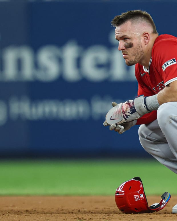 Angels receive mike trout news before dodgers game athlon sports