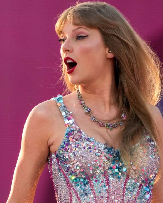 Taylor Swift performs the Eras Tour at Paycor Stadium on June 30, 2023.