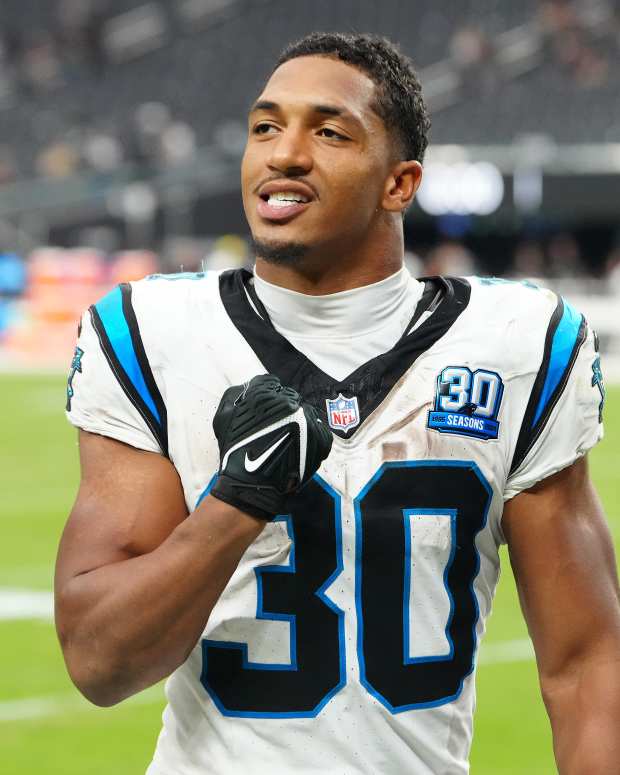 Carolina Panthers running back Chuba Hubbard