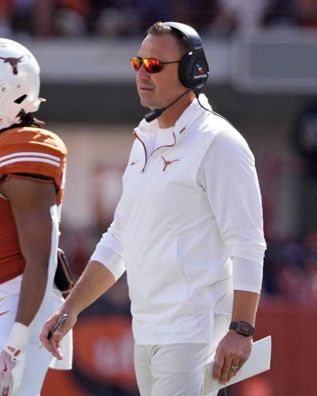 Texas Longhorns head coach Steve Sarkisian.