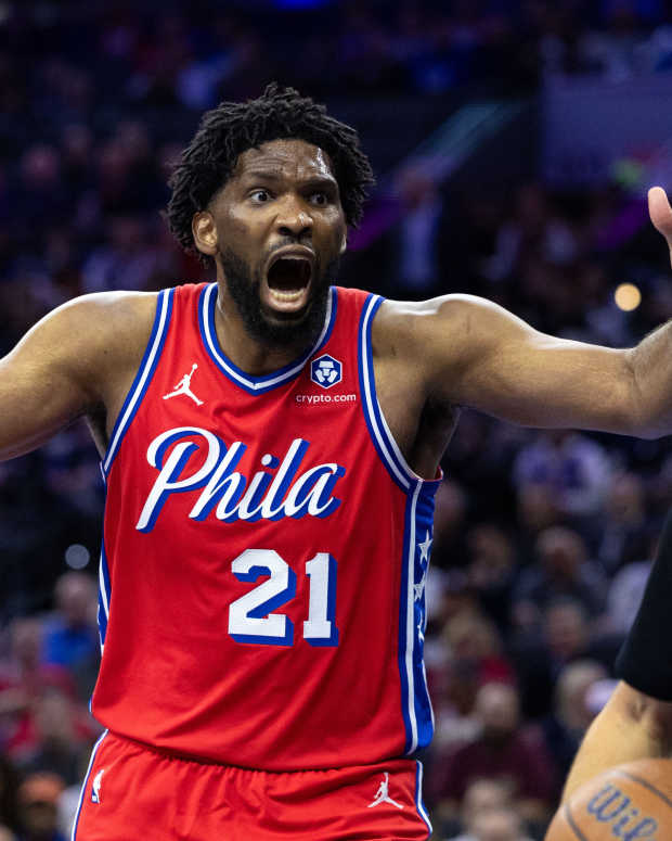 Cameras Catch Joel Embiid Flopping On A Free Throw Attempt In 76ers ...