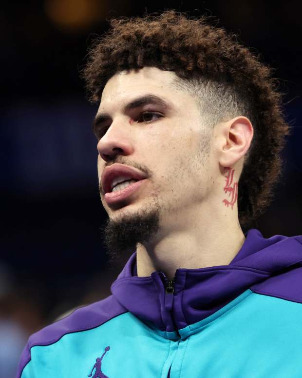 Charlotte Hornets guard LaMelo Ball (1).