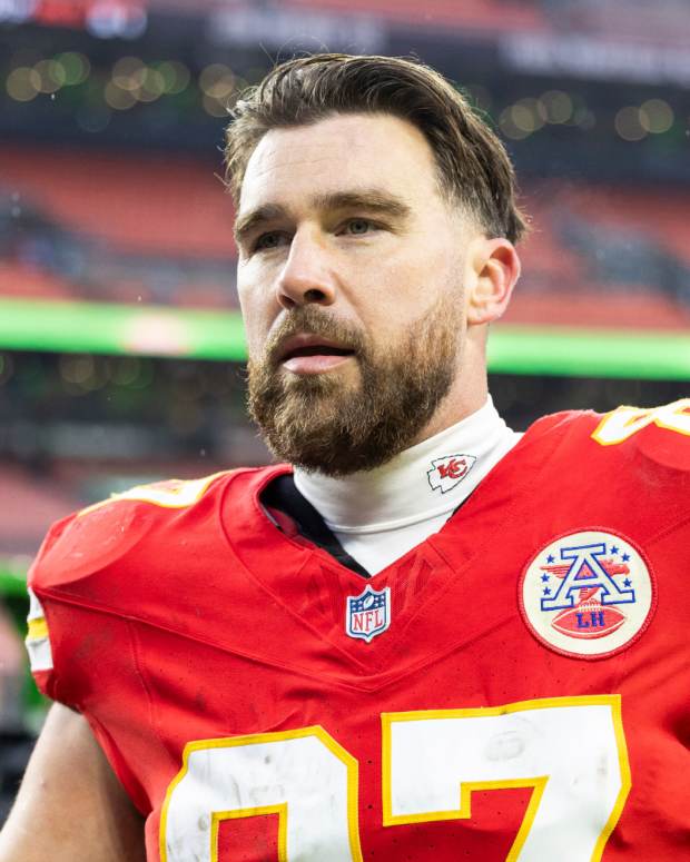 Kansas City Chiefs tight end Travis Kelce on Dec. 15, 2024.