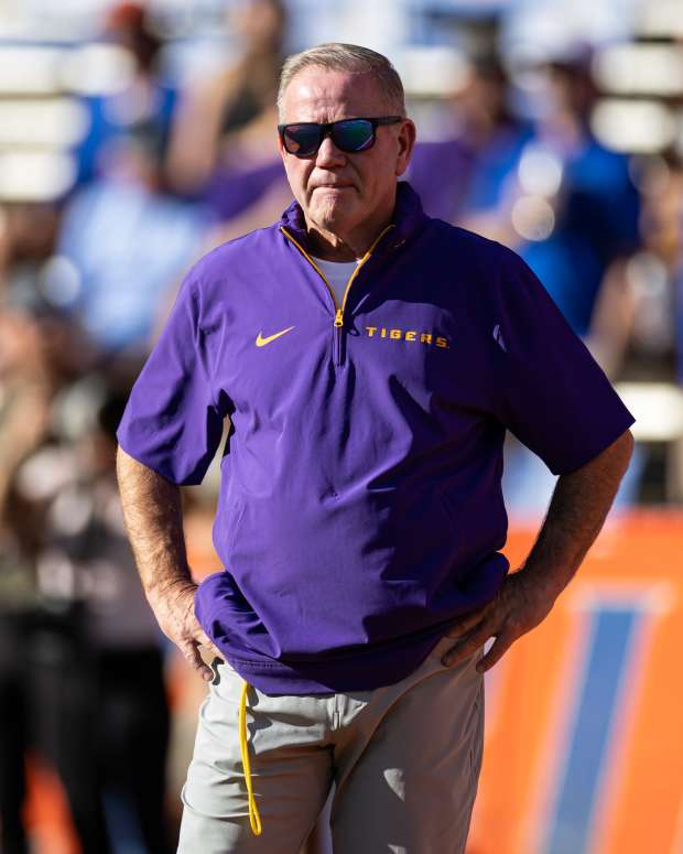 LSU Tigers head coach Brian Kelly.