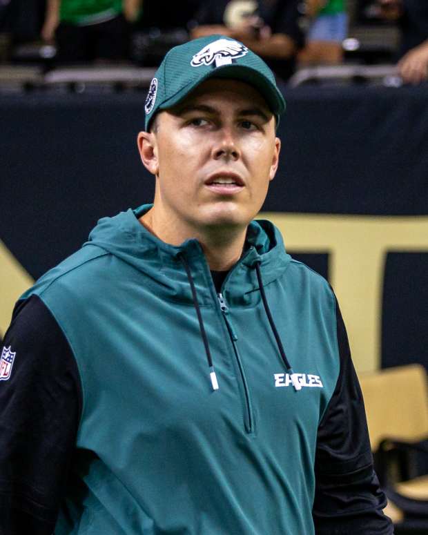 Philadelphia Eagles offensive coordinator Kellen Moore.