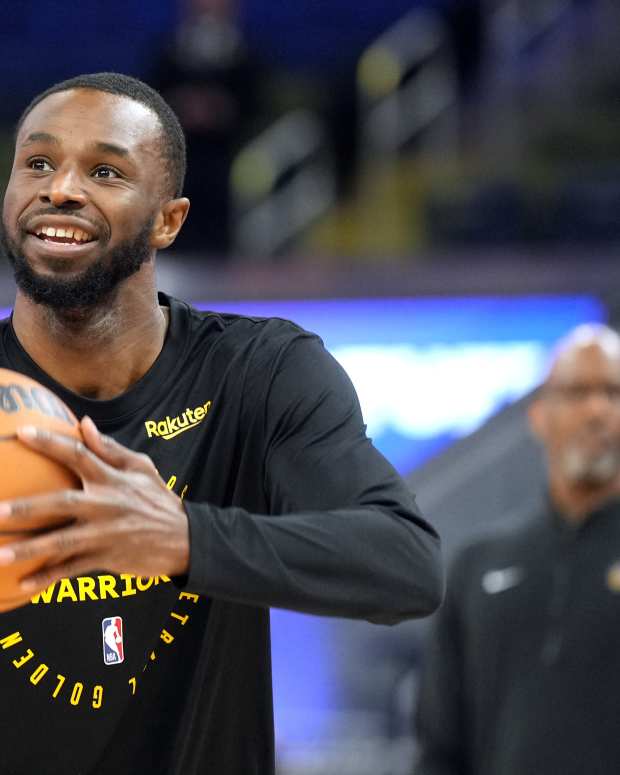 Golden State Warriors forward Andrew Wiggins (22)