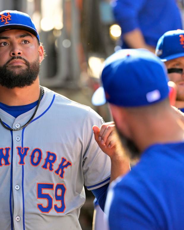New York Mets pitcher Sean Manaea (59)