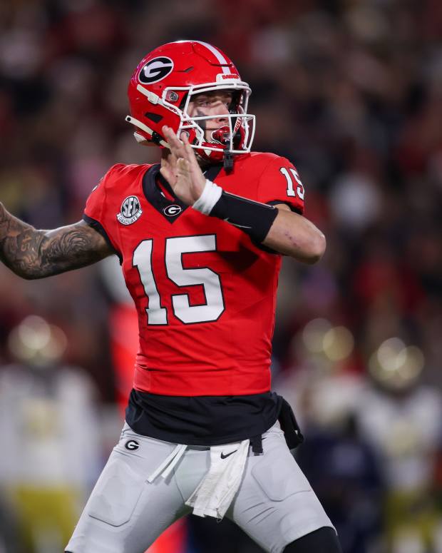 Former Georgia Bulldogs quarterback Carson Beck, now with the Miami Hurricanes.