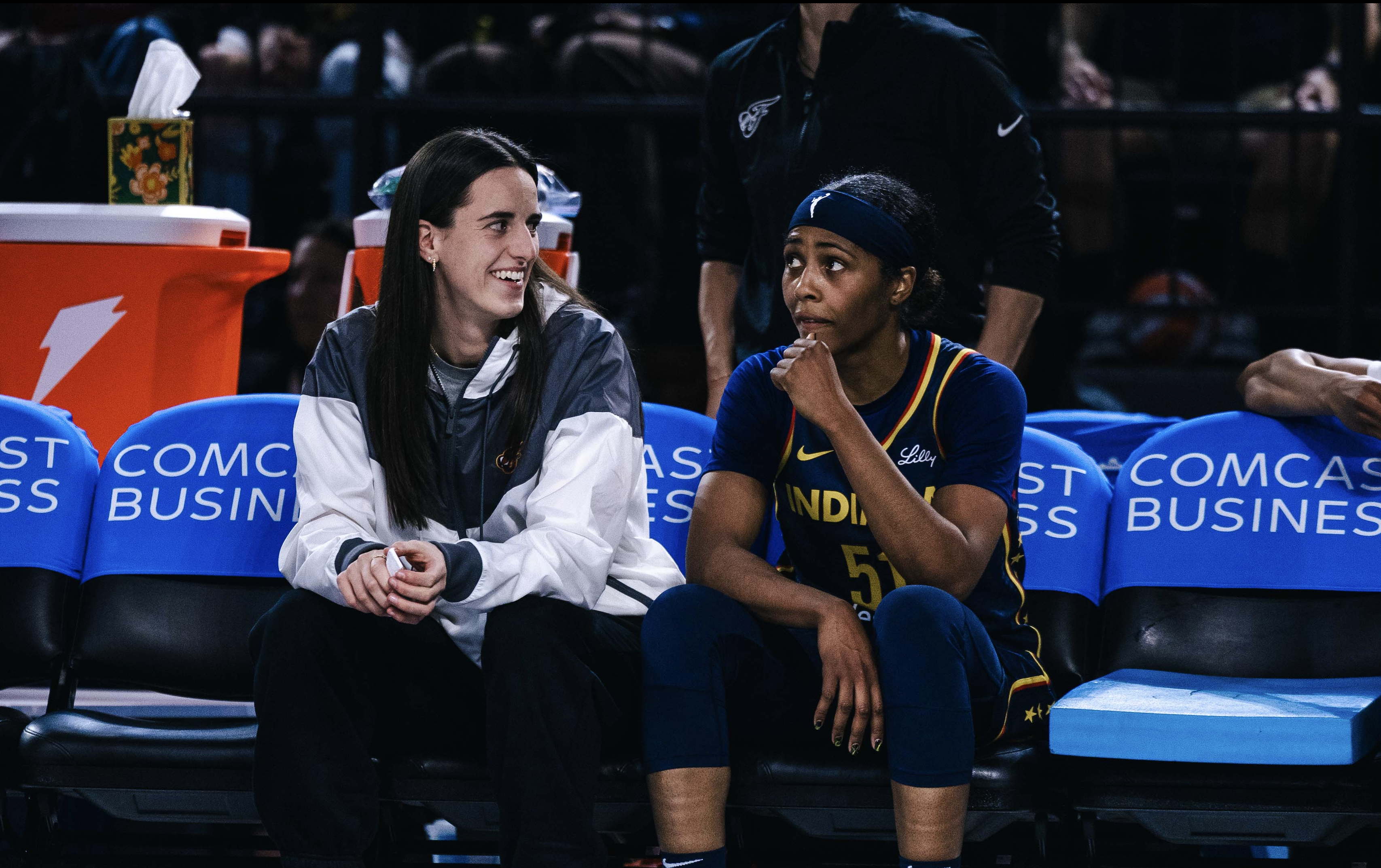Caitlin Clark's Replacement Forced Into Wardrobe Change During  Fever-Mystics Game - Athlon Sports